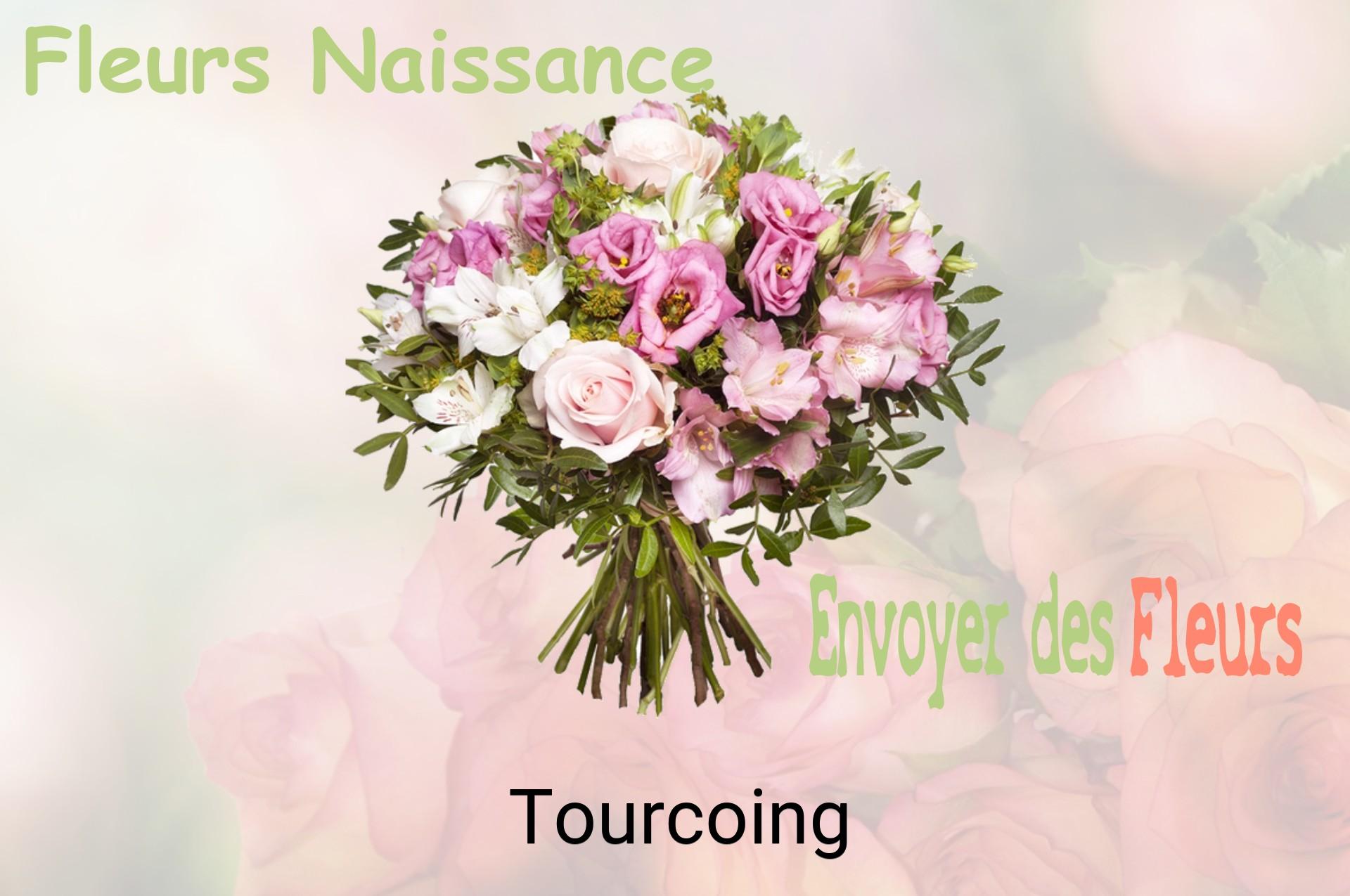 Bouquet de fleurs de naissance livré à Tourcoing